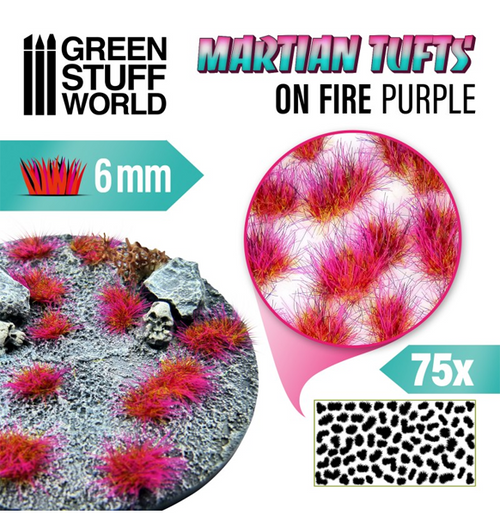 Green Stuff World: Martian Fluor Tufts - On Fire Purple