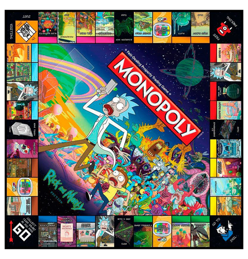 Monopoly: Rick & Morty spilleplade
