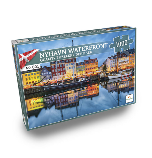 Nordic Quality Puzzles - Nyhavn Waterfront - 1000 (Puslespil)