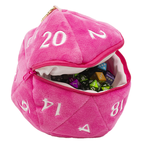 Ultra Pro: D20 Dice Bag - Hot Pink