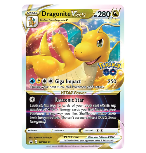 Pokemon GO: Dragonite VStar - Premier Deck Holder Collection indhold