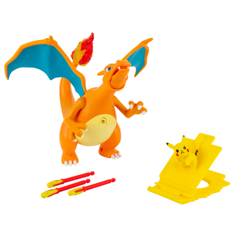 Pokémon: Interactive Fire and Fly Charizard with Pikachu