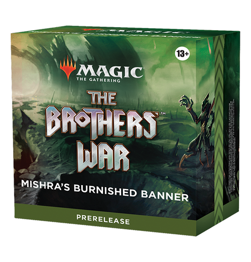 Magic the Gathering: The Brothers War - Pre-release Pack - Mishra's Burnished Banner forside