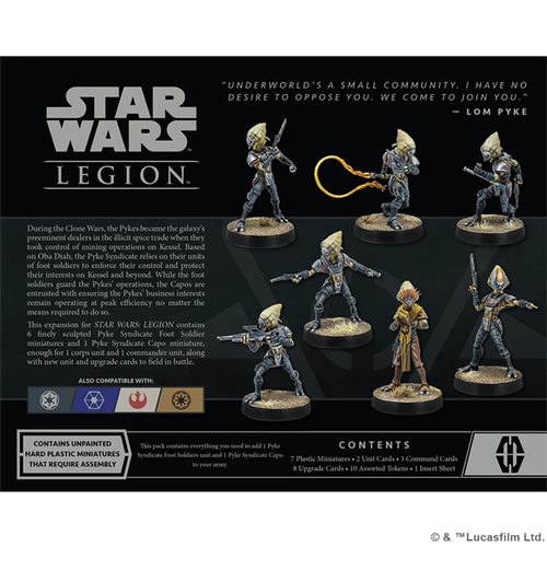  Star Wars Legion - Pyke Syndicate Foot Soldiers bagside