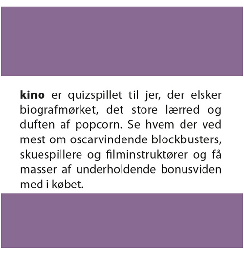 Quickie: Kino (Dansk) bagside