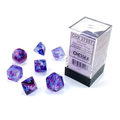 Nebula – Polyhedral Nocturnal/Blue 7-Die Set