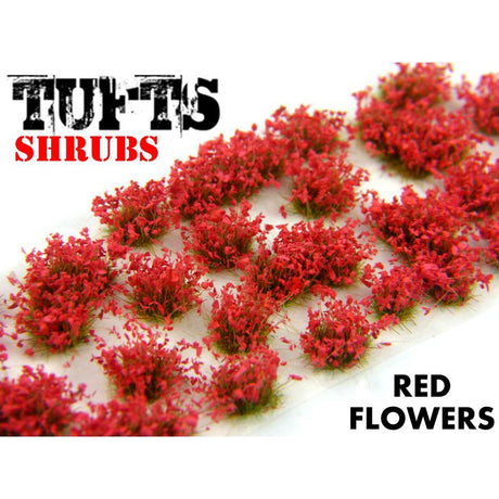 Shrubs Tufts 6mm Red Flowers