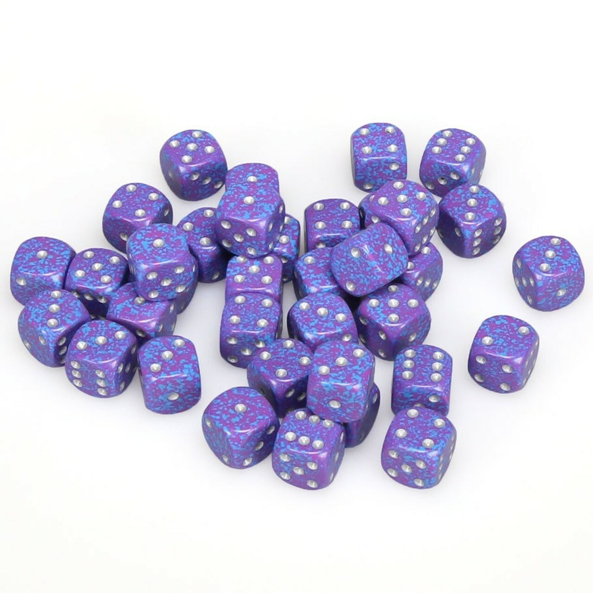 Speckled – 12mm d6 Silver Tetra™ Dice Block™