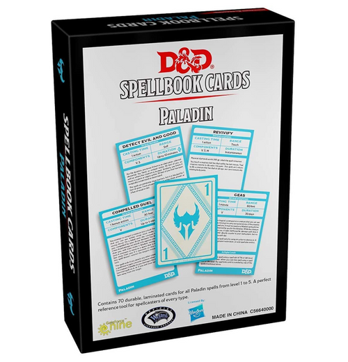 D&D 5th Ed. Paladin Spellbook Cards