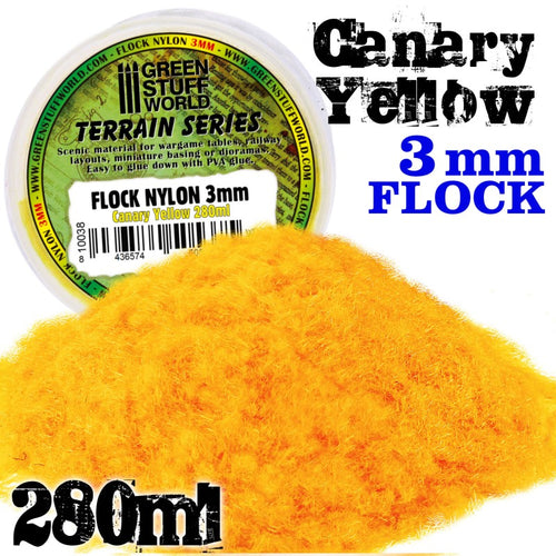 Static Grass Flock Canary Yellow 3 mm 280 ml