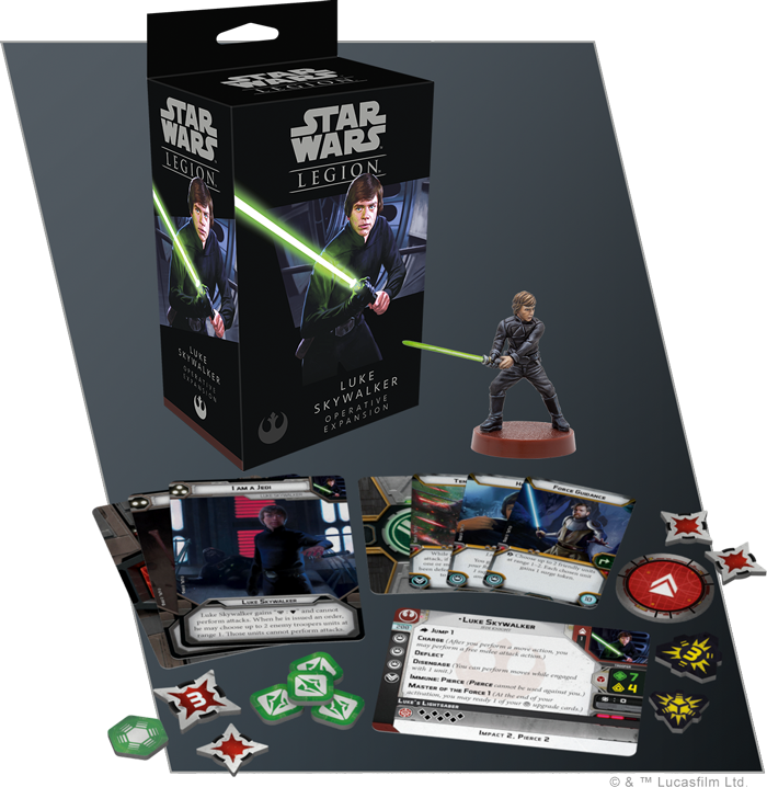 Star Wars Legion - Luke Skywalker indhold