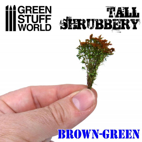 Tall Shrubbery Brown Green