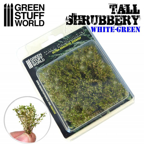 Tall Shrubbery White Green