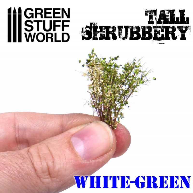 Tall Shrubbery White Green