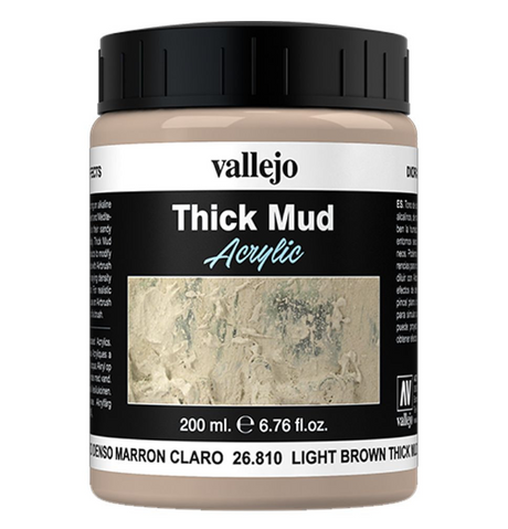 (26810) Vallejo Light Brown Thick Mud - Texture paint