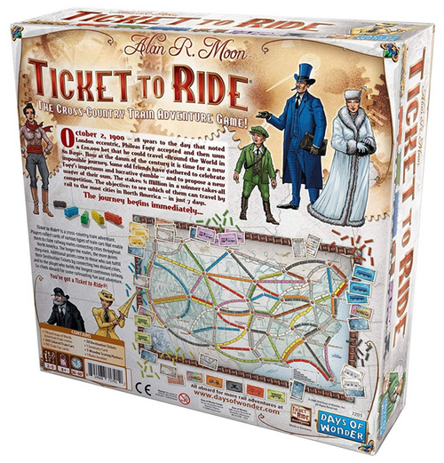 Ticket To Ride: USA (Eng) bagside