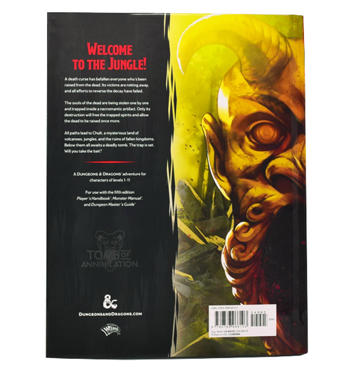 Dungeons & Dragons: 5th Edition Tomb Of Annihilation bagside