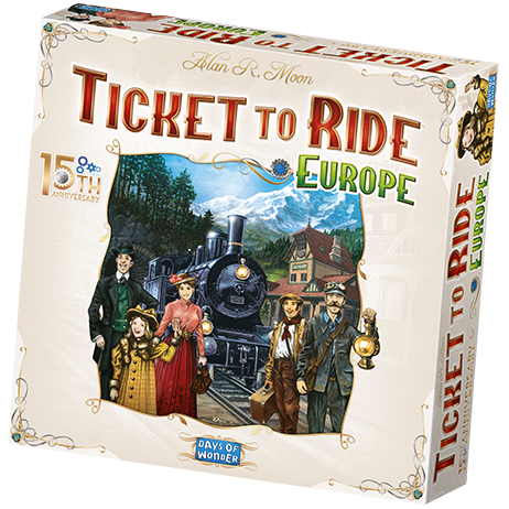 Ticket To Ride Europe 15th Anniversary Edition (Dansk)(Solbleget)