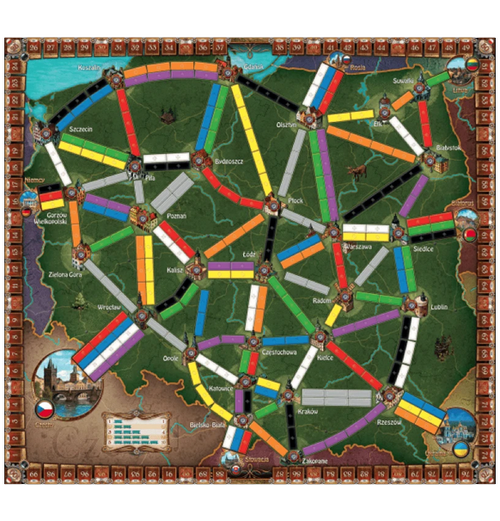 Ticket To Ride Map Coll. #6.5 (Poland) (Eng) indhold