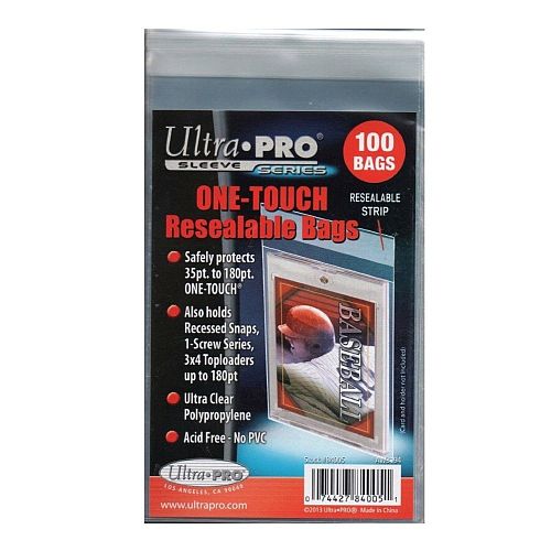 Ultra Pro One Touch Resealable Bags (100) indhold