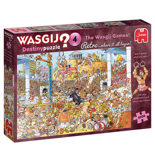 Wasgij Retro Destiny: The Wasgij Games 1000 (Puslespil)