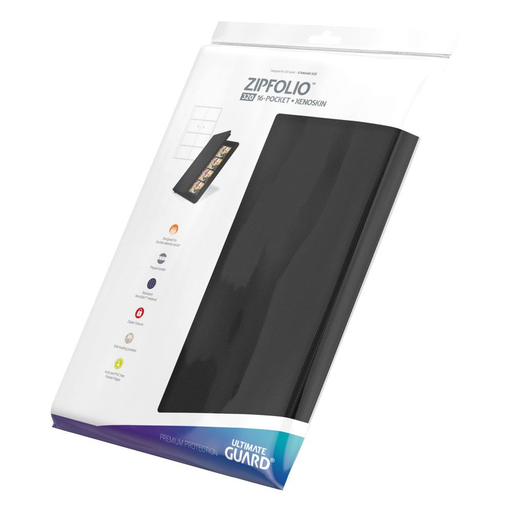 Ultimate Guard Zipfolio 320 - 16-Pocket XenoSkin™ - Black
