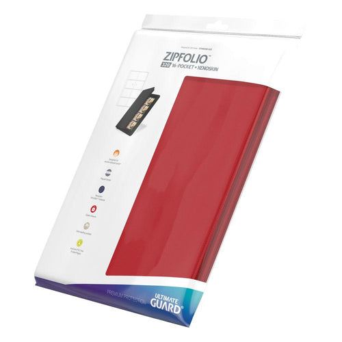 Ultimate Guard Zipfolio 320 - 16-Pocket XenoSkin™ - Red