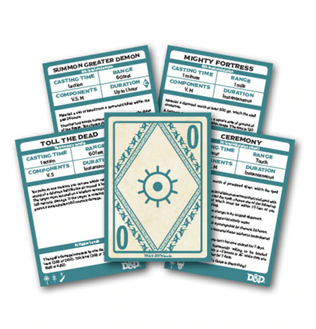 Dungeons & Dragons 5th Edition Xanathar's Guide Spellbook Cards